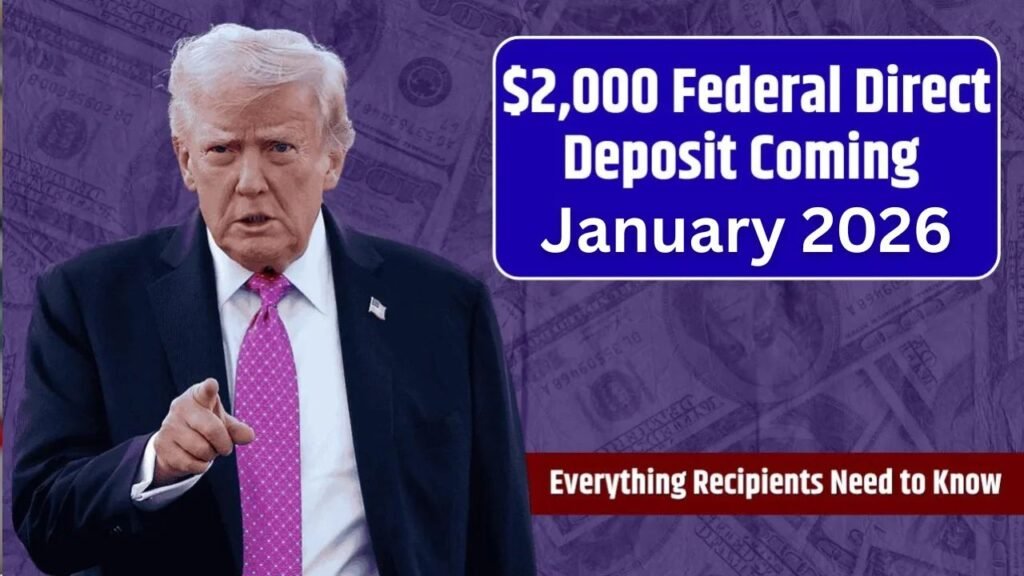 $2000 Federal Direct Deposit